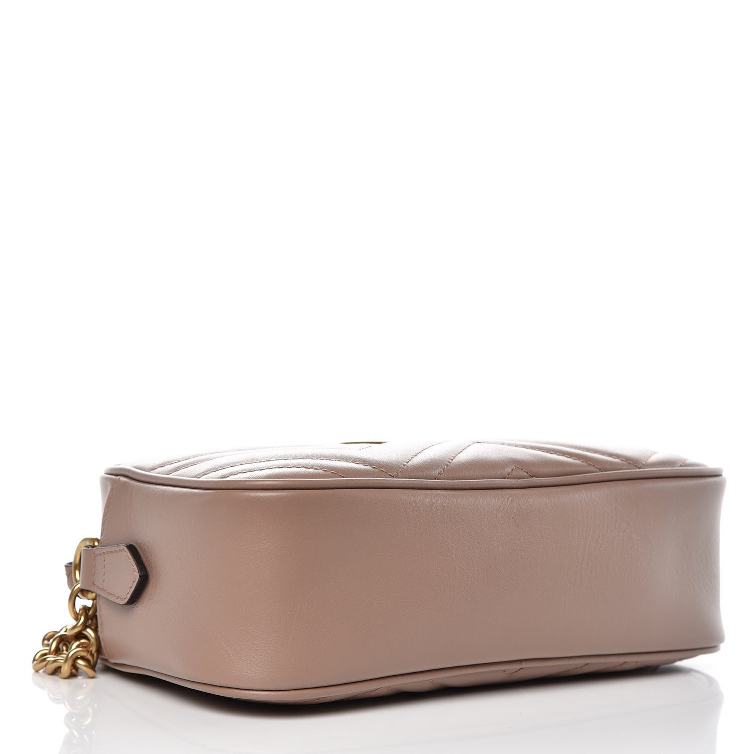 Gucci Calfskin Matelasse Small GG Marmont Chain Shoulder Bag Porcelain Rose 4 of 7