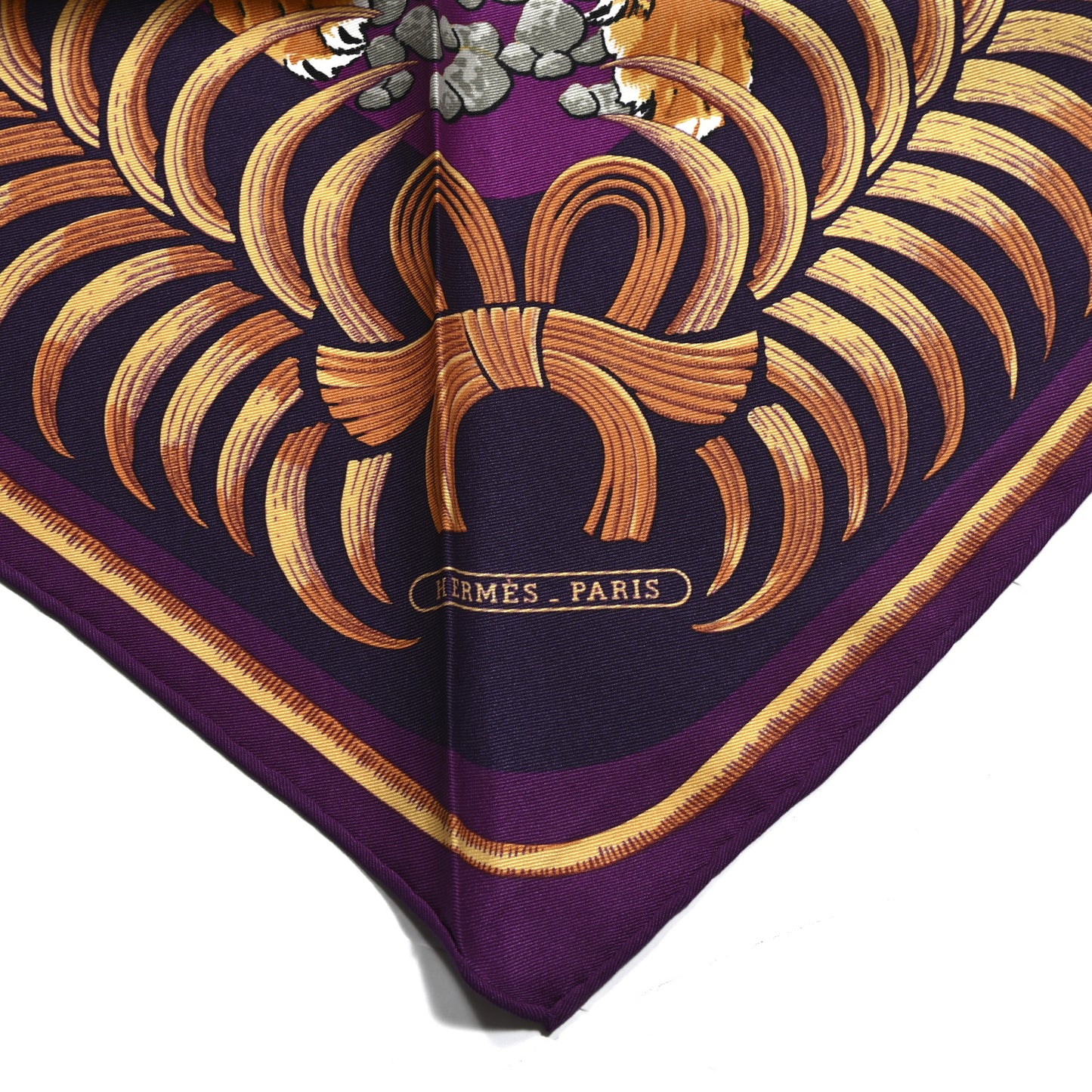 Silk Tigre Royal Giant Triangle Scarf