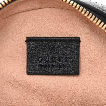 Gucci Grained Calfskin Web Mini Ophidia Round Shoulder Bag Black 6 of 8