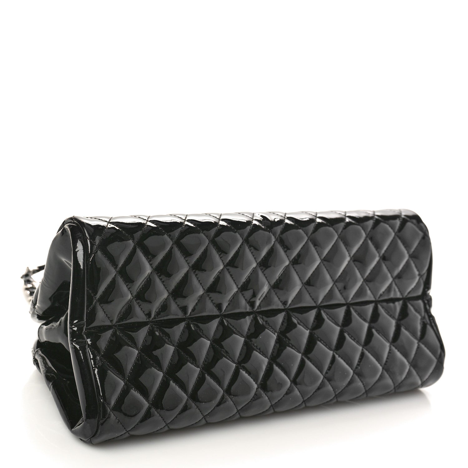 Chanel Patent Quilted Medium Just Mademoiselle Black 4 of 11