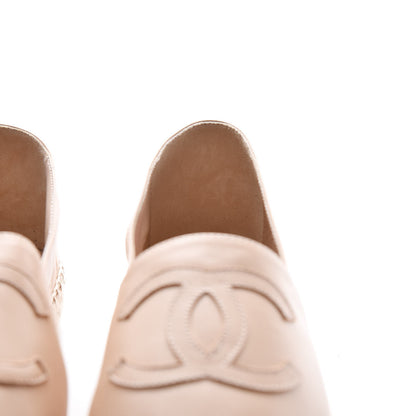 Chanel Lambskin CC Espadrilles 39 Beige Black 11 of 12