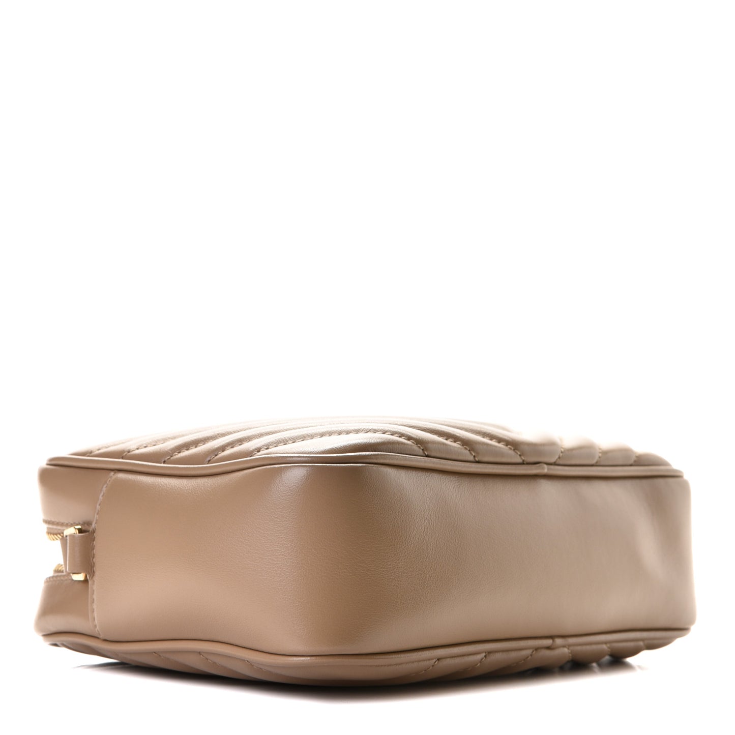 Calfskin Matelasse Monogram Lou Camera Bag Dark Beige