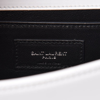 Saint Laurent Smooth Calfskin Small Monogram Kate Satchel Optical White 8 of 9