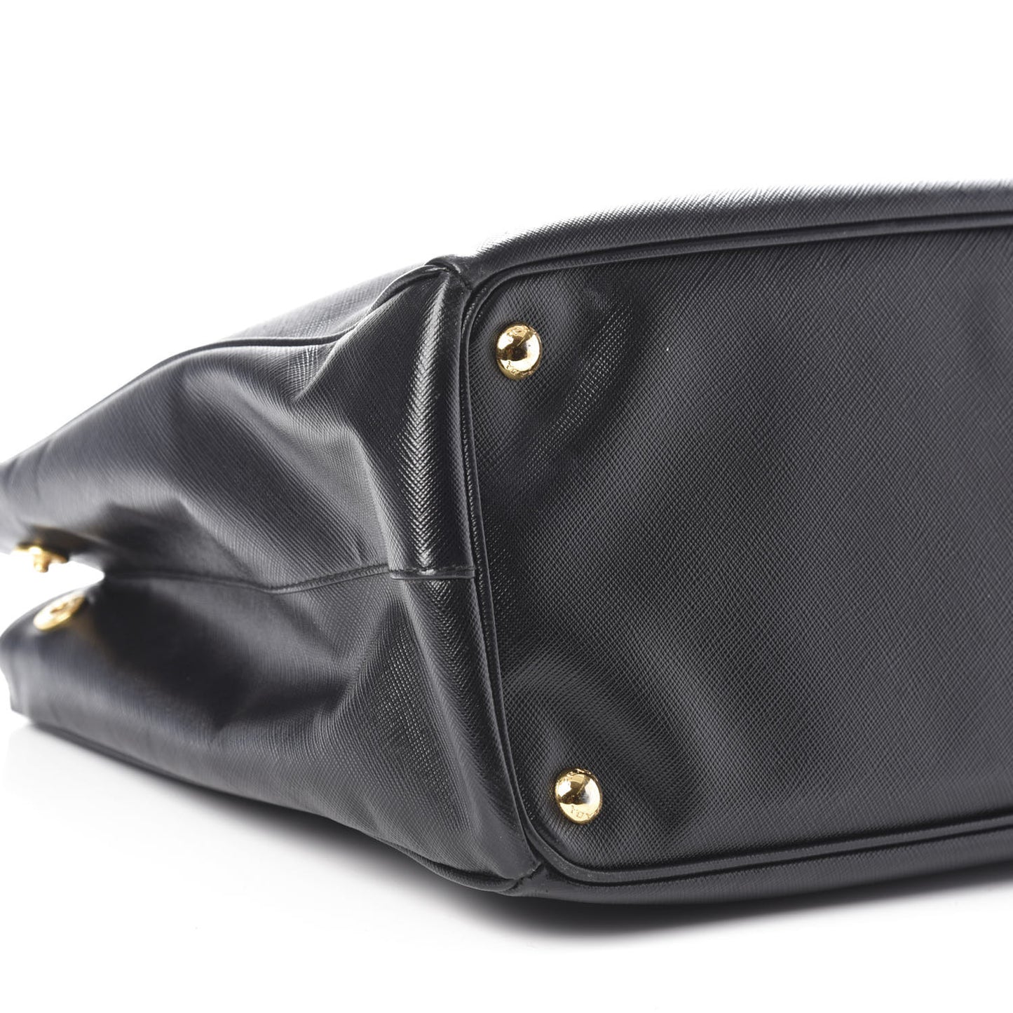 Saffiano Large Galleria Double Zip Tote Black