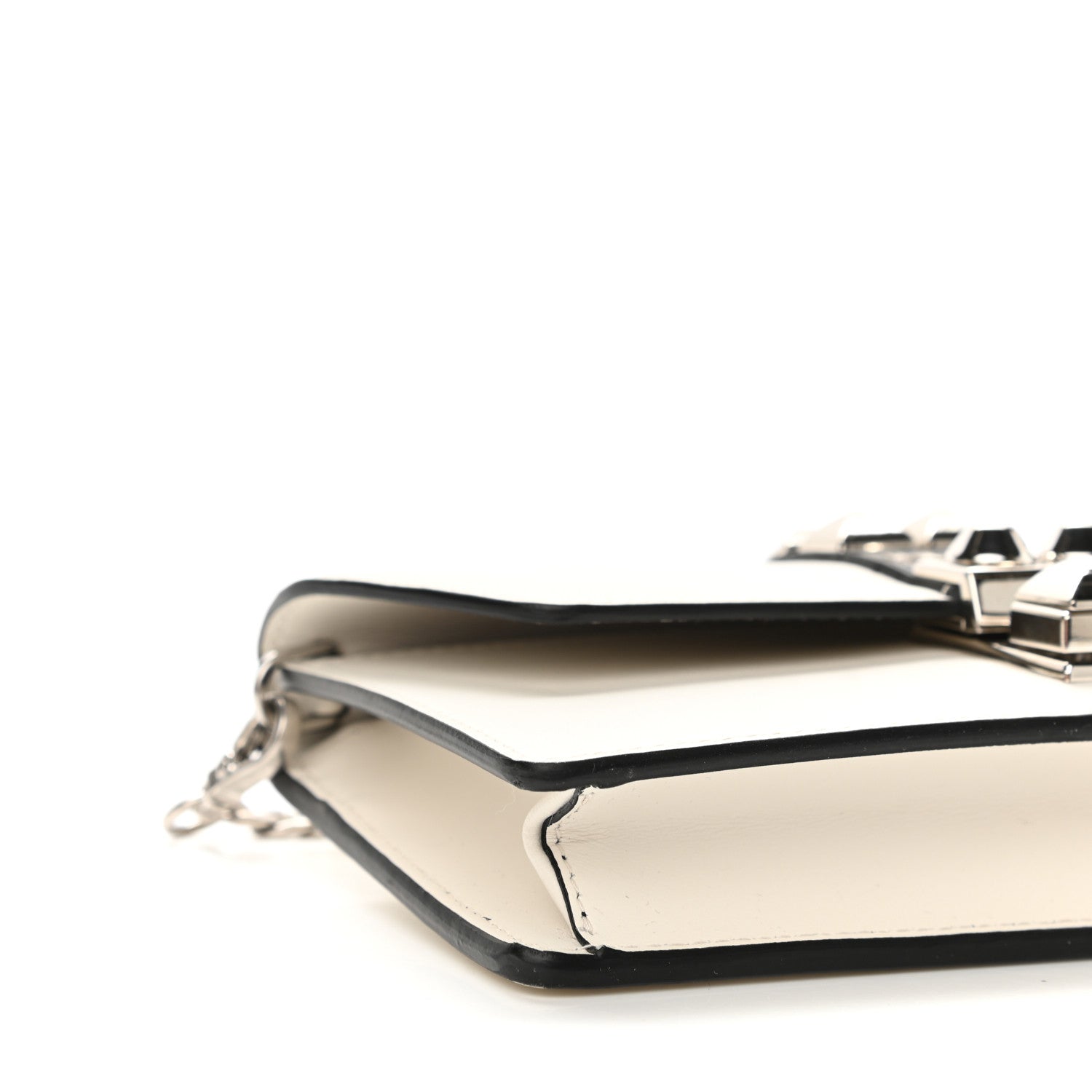 Prada City Calfskin Studded Mini Elektra Crossbody Bag White 5 of 9