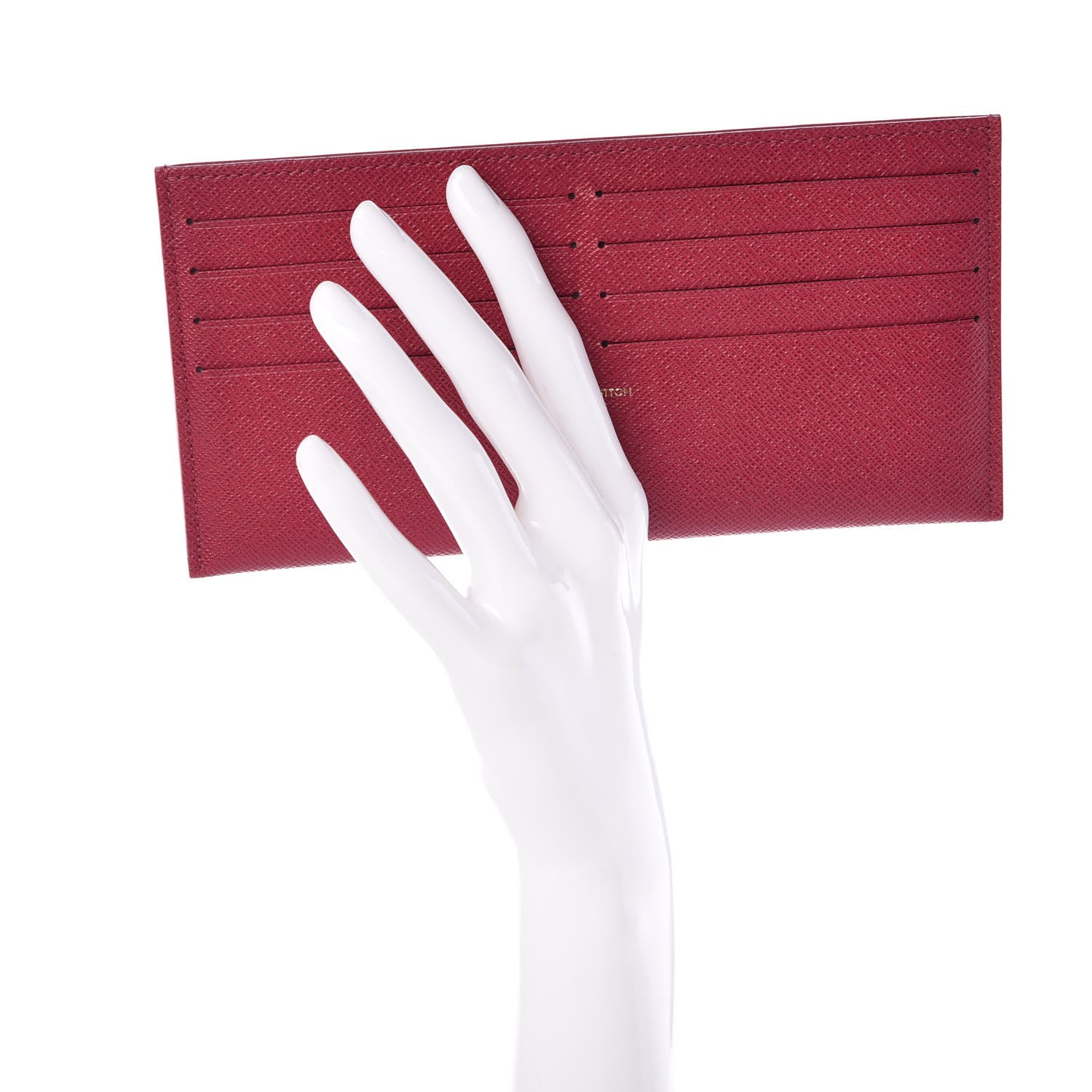 Louis Vuitton Calfskin Felicie Card Holder Insert Fuchsia 2 of 5