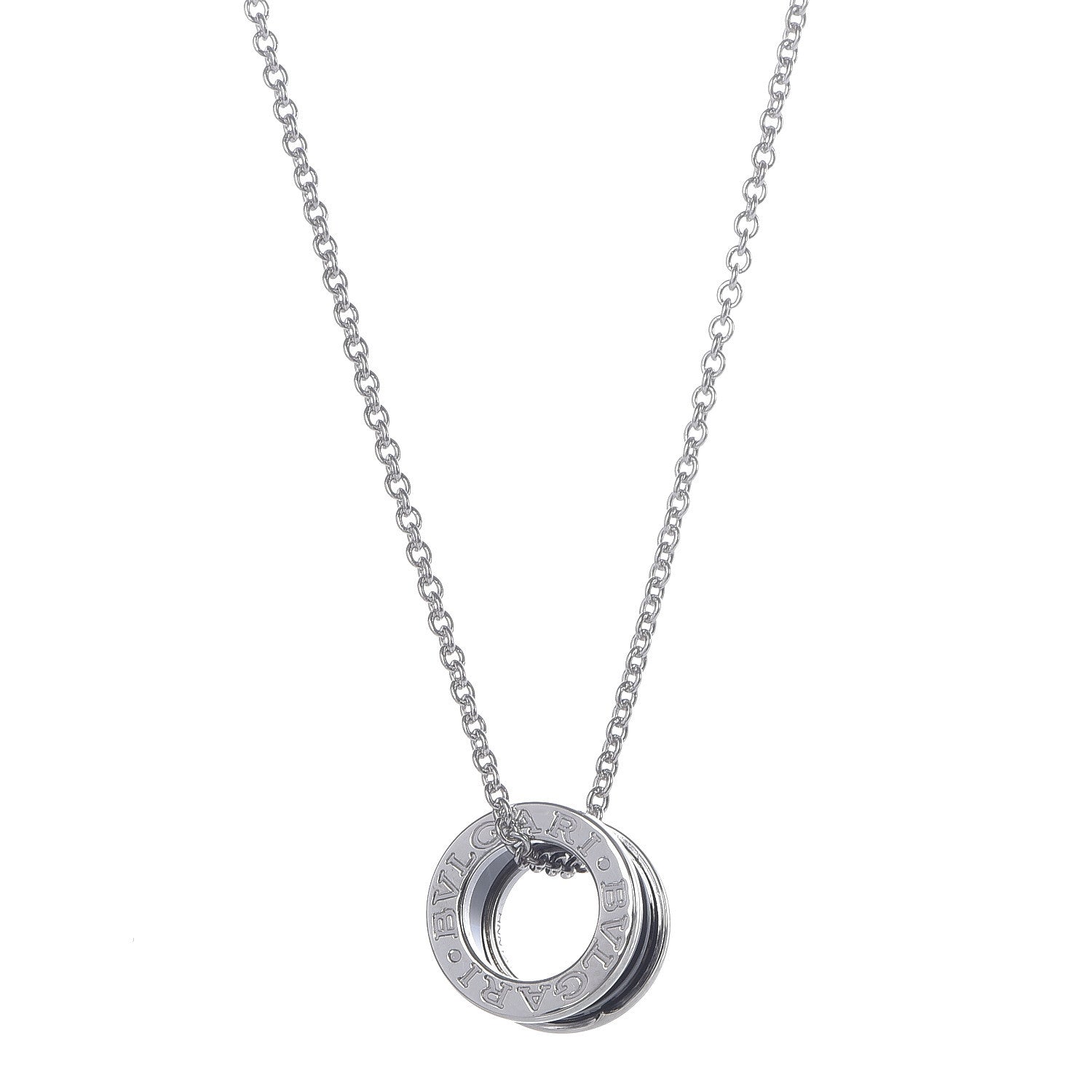 Bulgari Sterling Silver Ceramic Save The Children Pendant Necklace 4 of 10