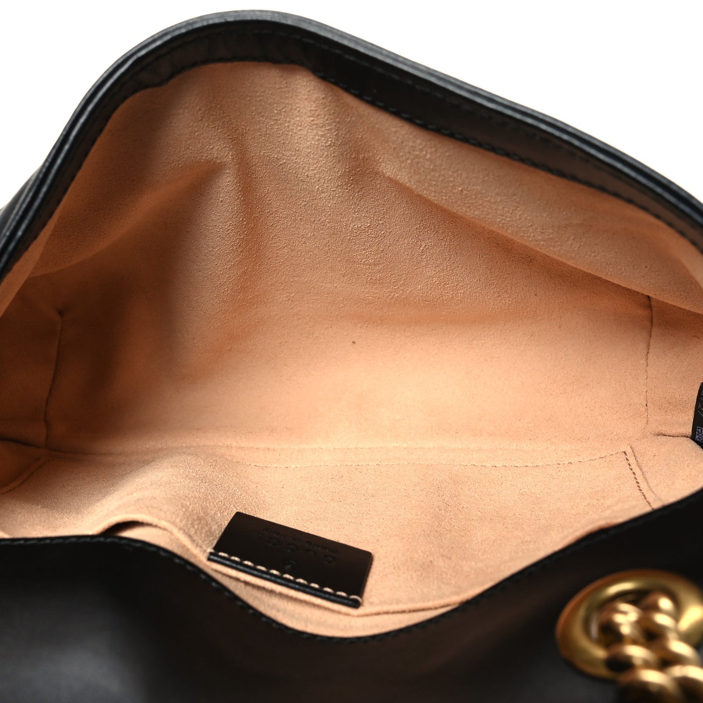 Calfskin Matelasse Mini GG Marmont Shoulder Bag Black