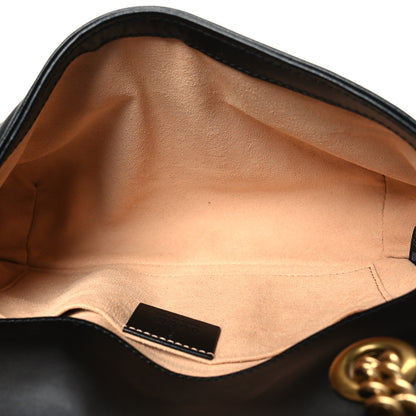 Gucci Calfskin Matelasse Mini GG Marmont Shoulder Bag Black 5 of 8