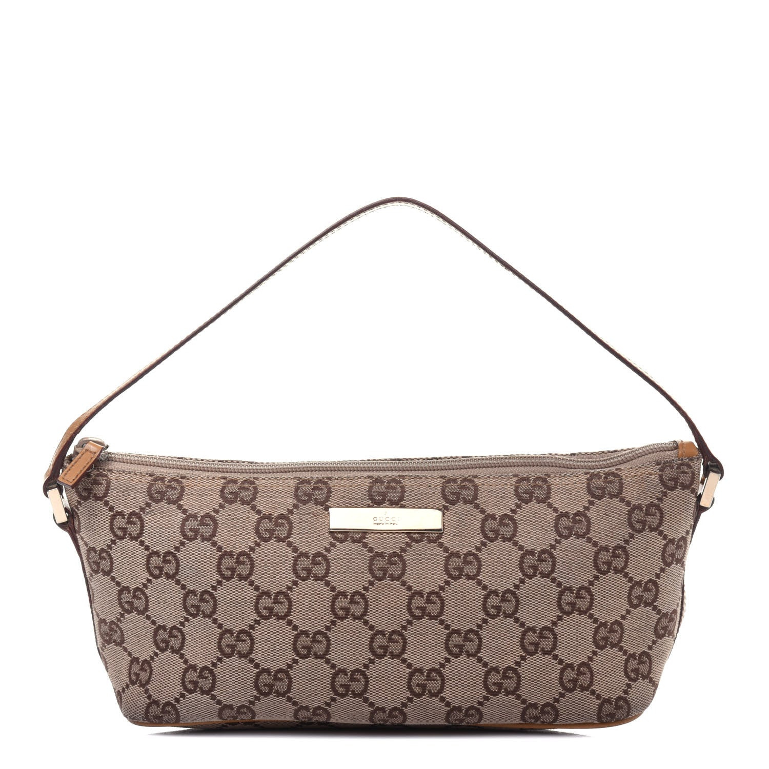 Gucci Monogram Boat Pochette Brown 1 of 16