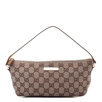 Gucci Monogram Boat Pochette Brown 1 of 16