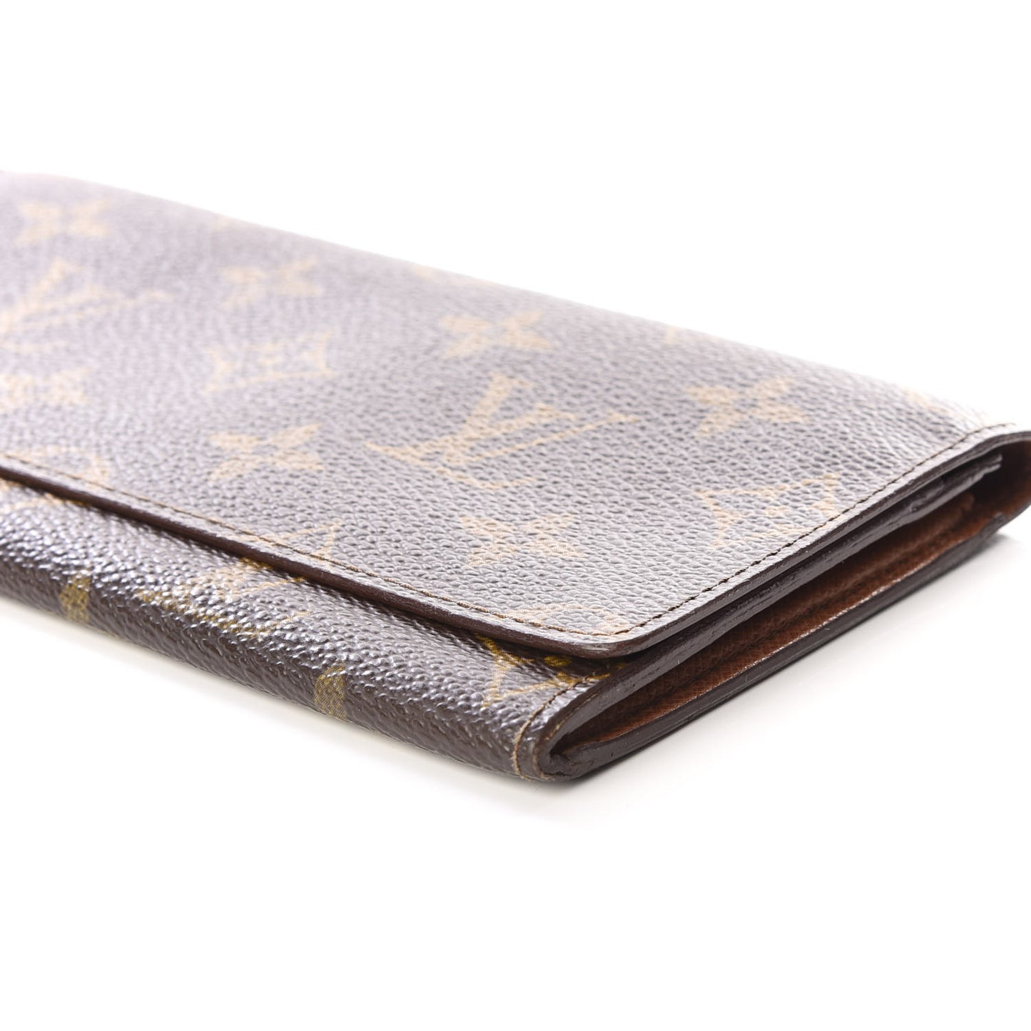 Monogram Checkbook Holder Wallet Cover