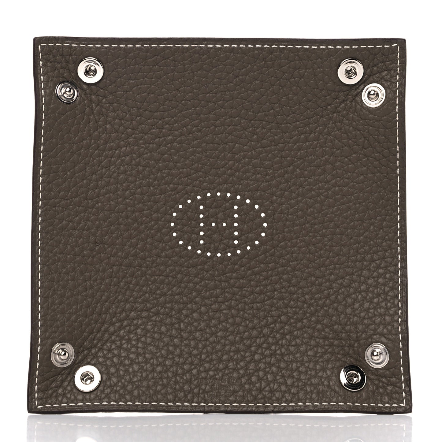 Taurillon Clemence Mini Mises et Relances Change Tray Etoupe