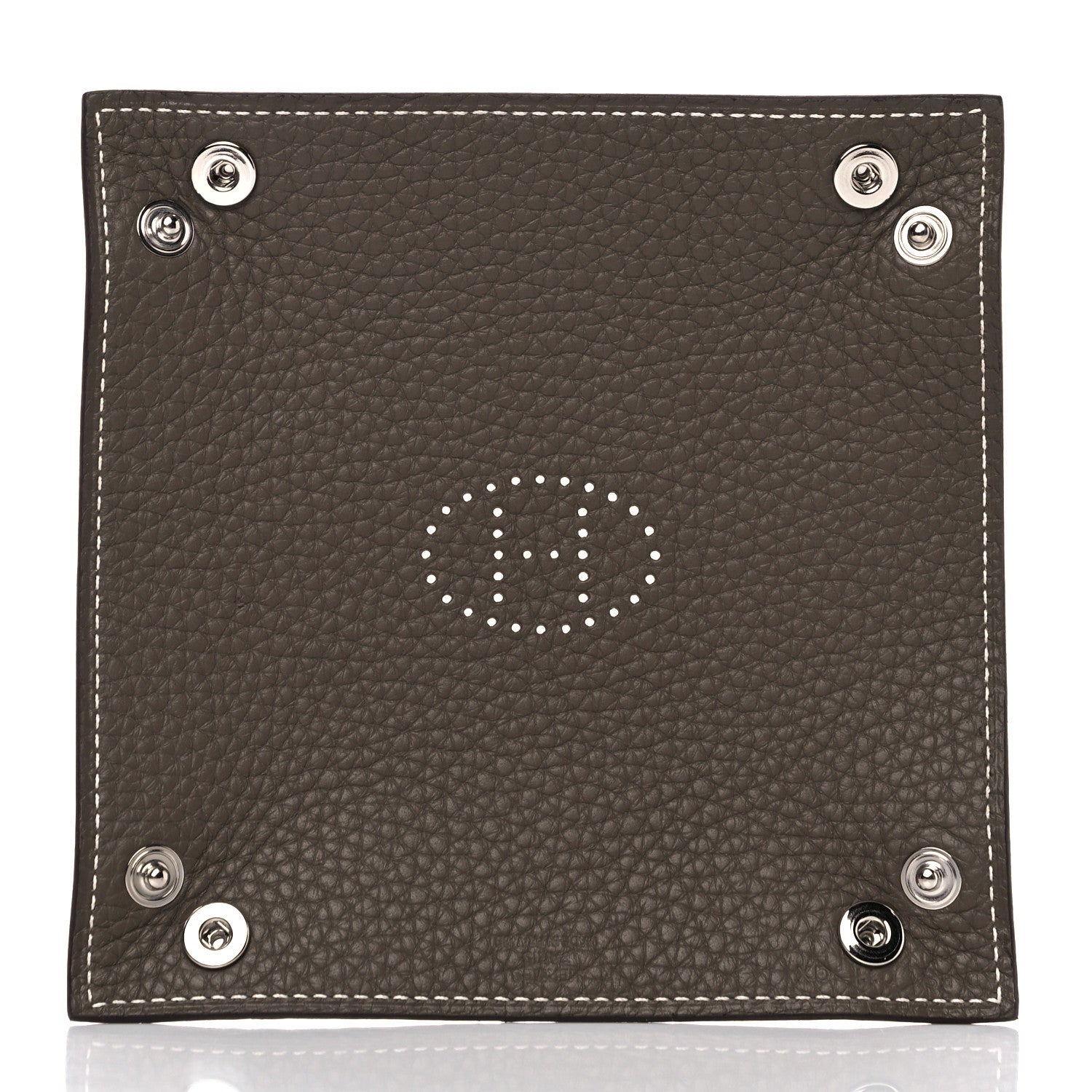 Hermes Taurillon Clemence Mini Mises et Relances Change Tray Etoupe 7 of 8