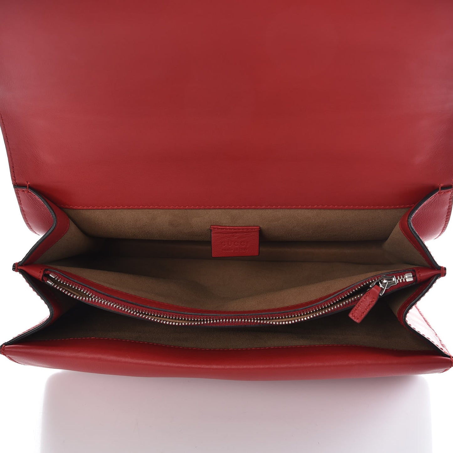 GG Supreme Monogram Arabesque Medium Dionysus Shoulder Bag Hibiscus Red