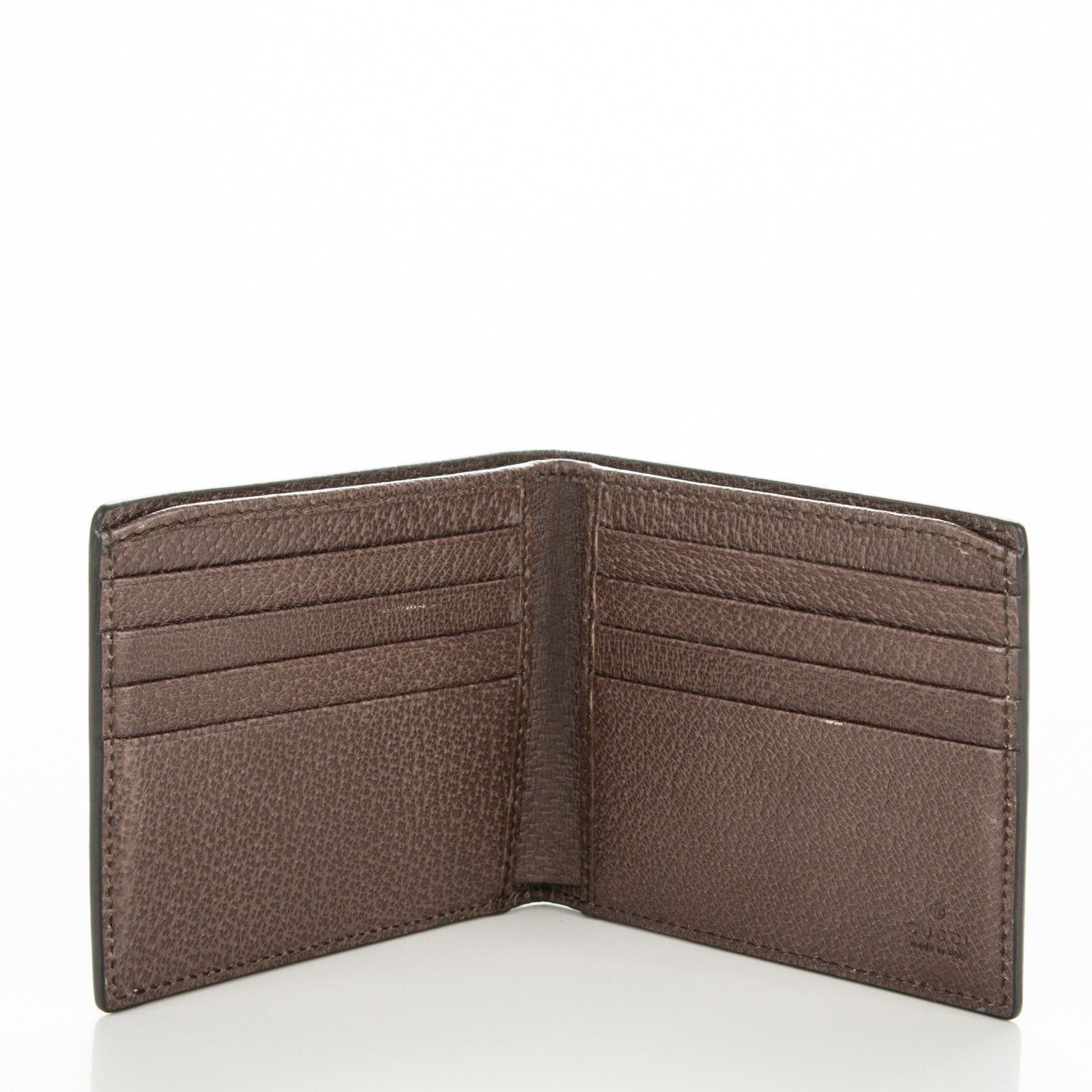 Gucci GG Supreme Monogram Tian Bi-Fold Wallet Beige Multicolor New Acero 5 of 7