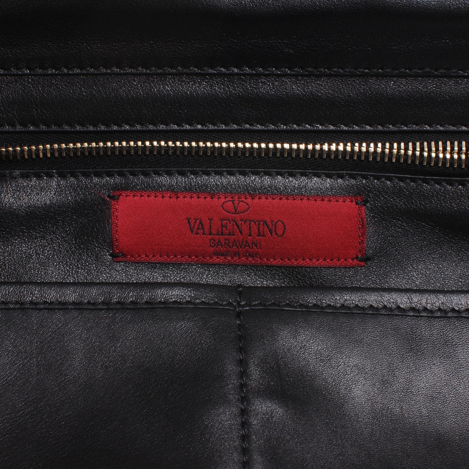 Valentino Garavani Vitello Medium Rockstud Tote Black 5 of 7