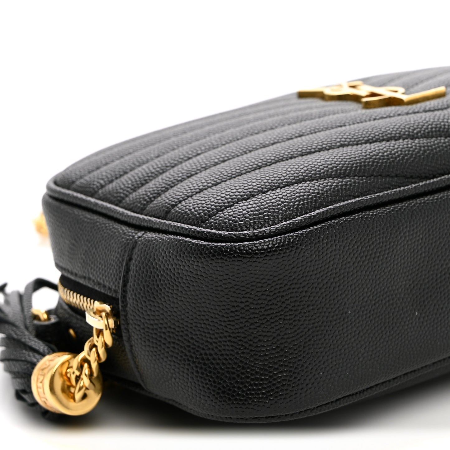 Grain De Poudre Matelasse Monogram Mini Lou Camera Bag Black