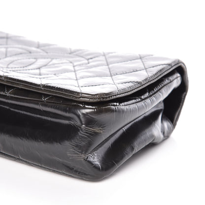 Chanel Glazed Calfskin Quilted CC Single Flap Black 9 of 9