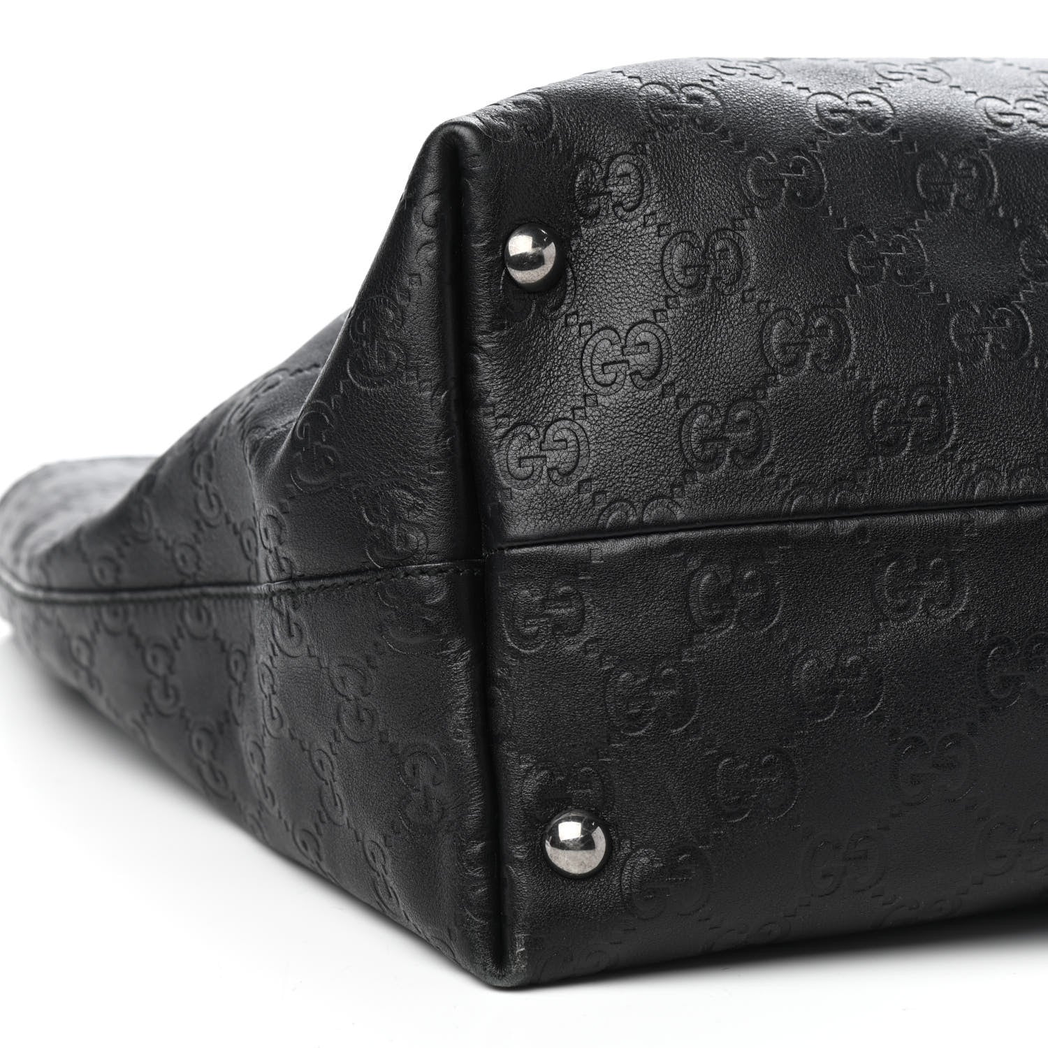Gucci Guccissima Medium Icon Bit Tote Black 8 of 11
