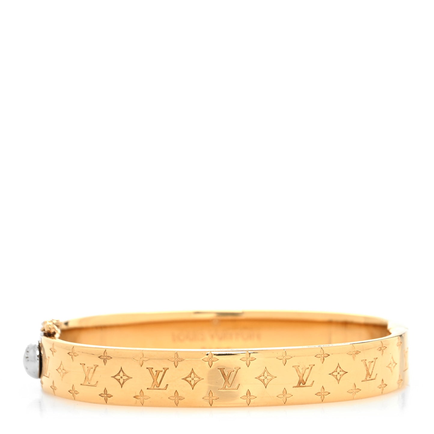 Brass Monogram Nanogram Cuff S Gold
