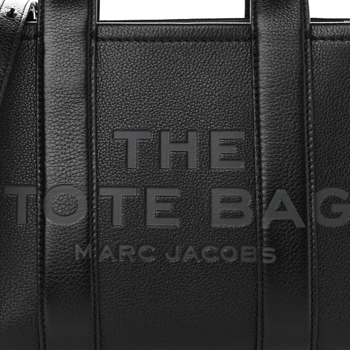 Grained Calfskin Small The Tote Bag Black