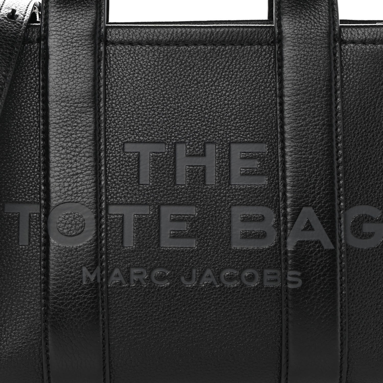 Marc Jacobs Grained Calfskin Small The Tote Bag Black 8 of 10