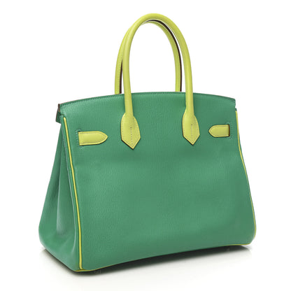 Hermes Chevre Mysore Horseshoe Birkin 30 Menthe Kiwi 3 of 15