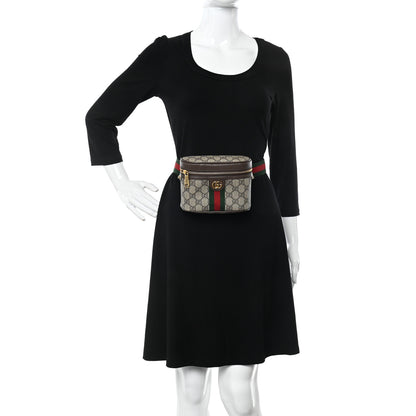 Gucci GG Supreme Monogram Web Ophidia Belt Bag 75 30 Dark Brown 2 of 12