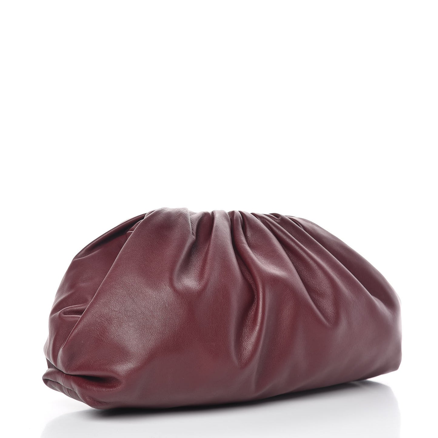 Smooth Butter Calf The Pouch Oversized Clutch Bordeaux