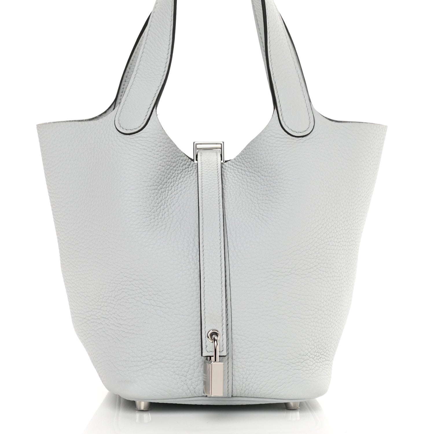 Hermes Taurillon Clemence Picotin Lock 18 PM Bleu Pale 8 of 11
