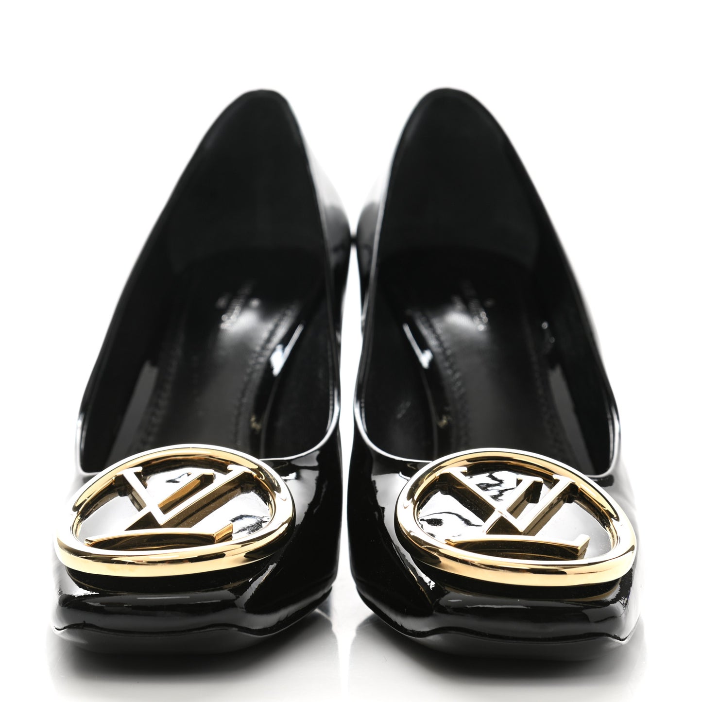 Patent Calfskin Madeleine Pumps 38.5 Black