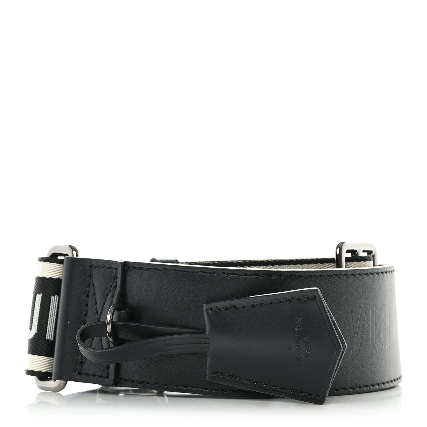 Louis Vuitton Nylon Jacquard Sporty Bandouliere Shoulder Strap Black 2 of 5