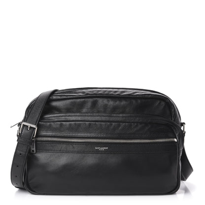 Saint Laurent Lambskin Sid Messenger Bag Black 1 of 11