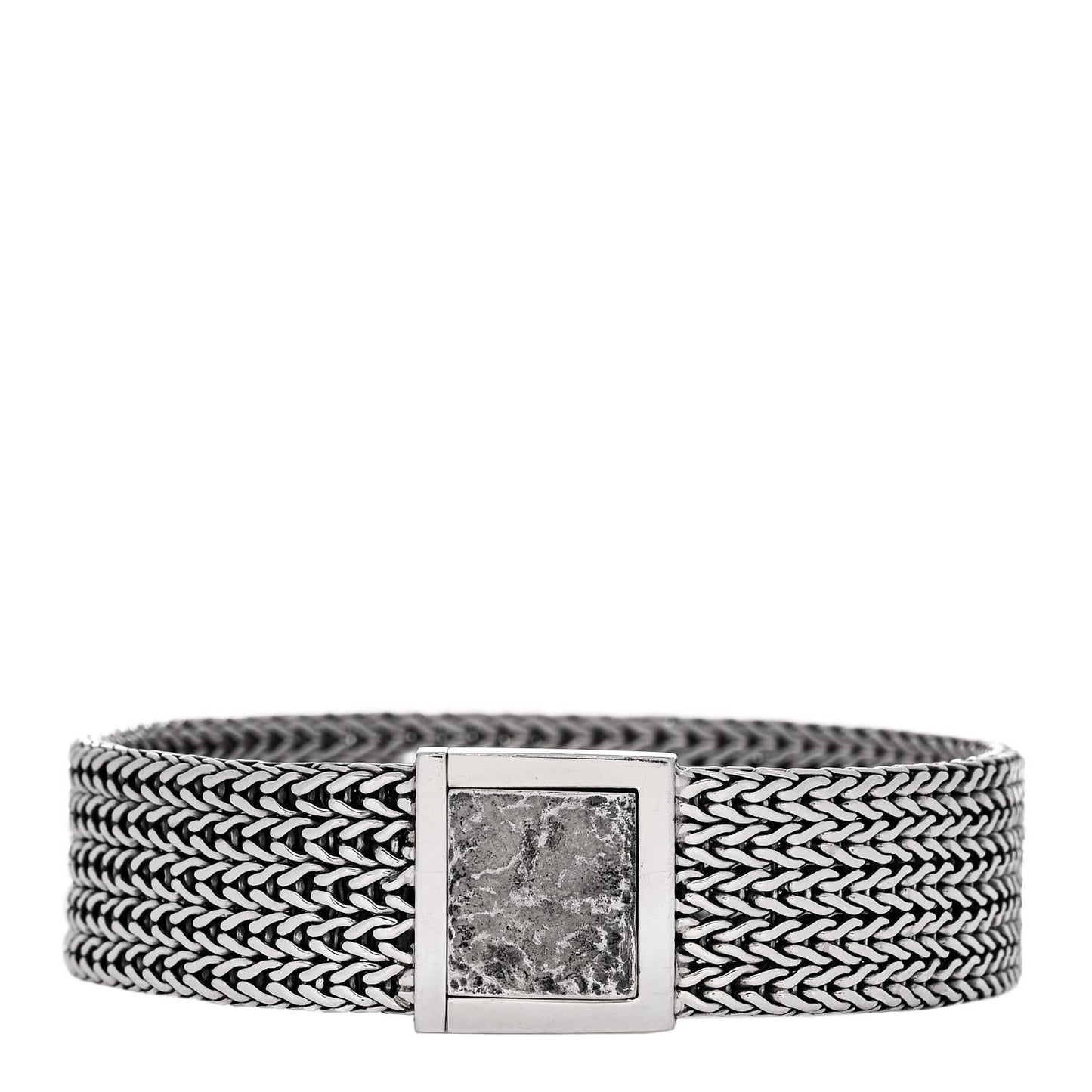 Sterling Silver 15mm Rata Chain Bracelet