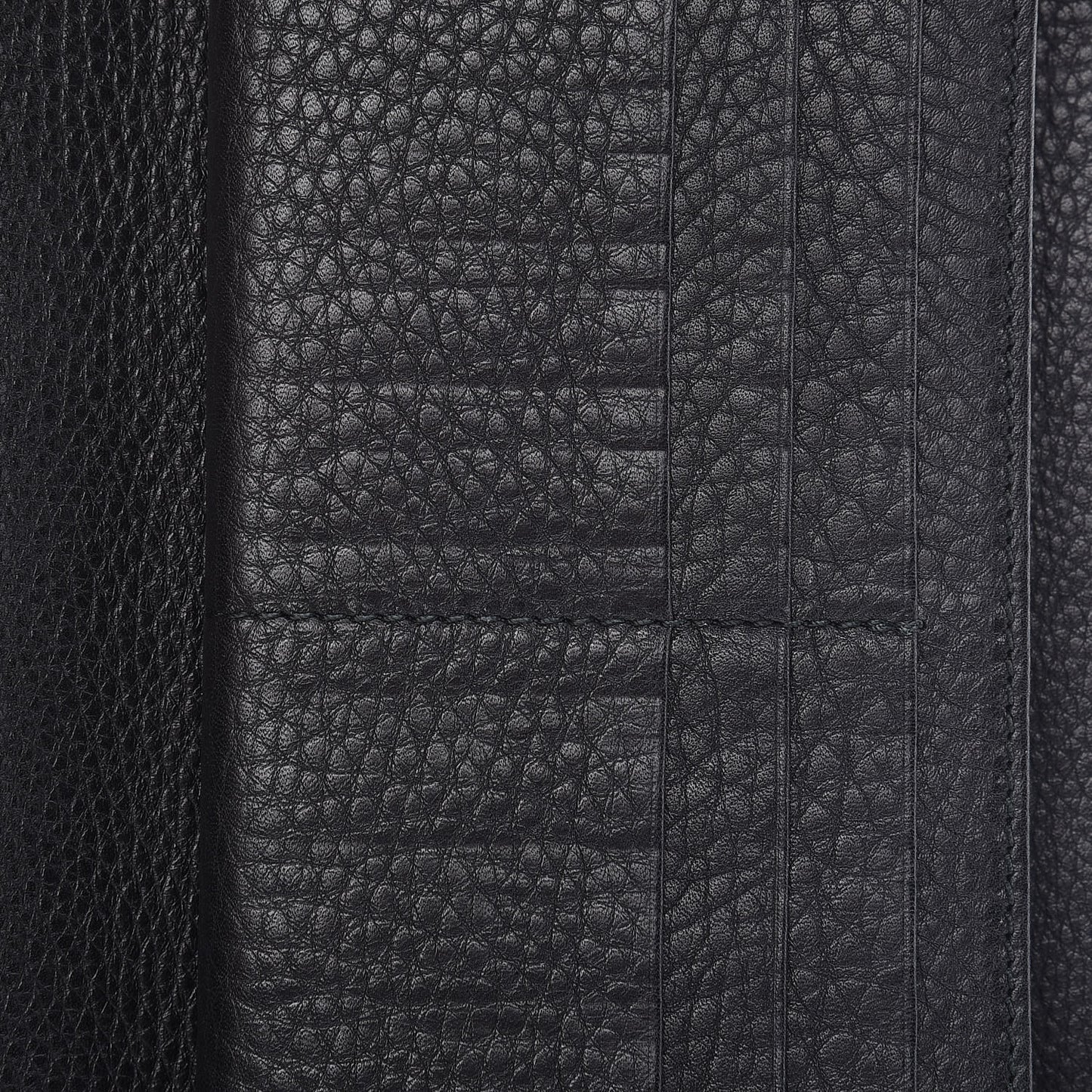 Calfskin Soho Zip Around Wallet Black