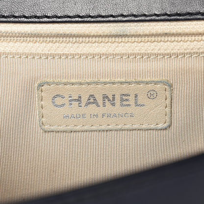 Chanel Perforated Lambskin Quilted New Medium Boy Flap Navy 6 of 10