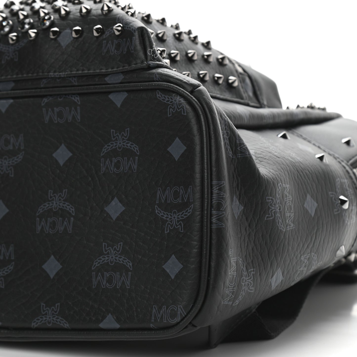 Visetos Swarovski Studded Small Diamond Backpack Black