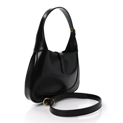 Gucci Boarded Dyana Lux Calfskin Small Jackie 1961 Hobo Black 3 of 8
