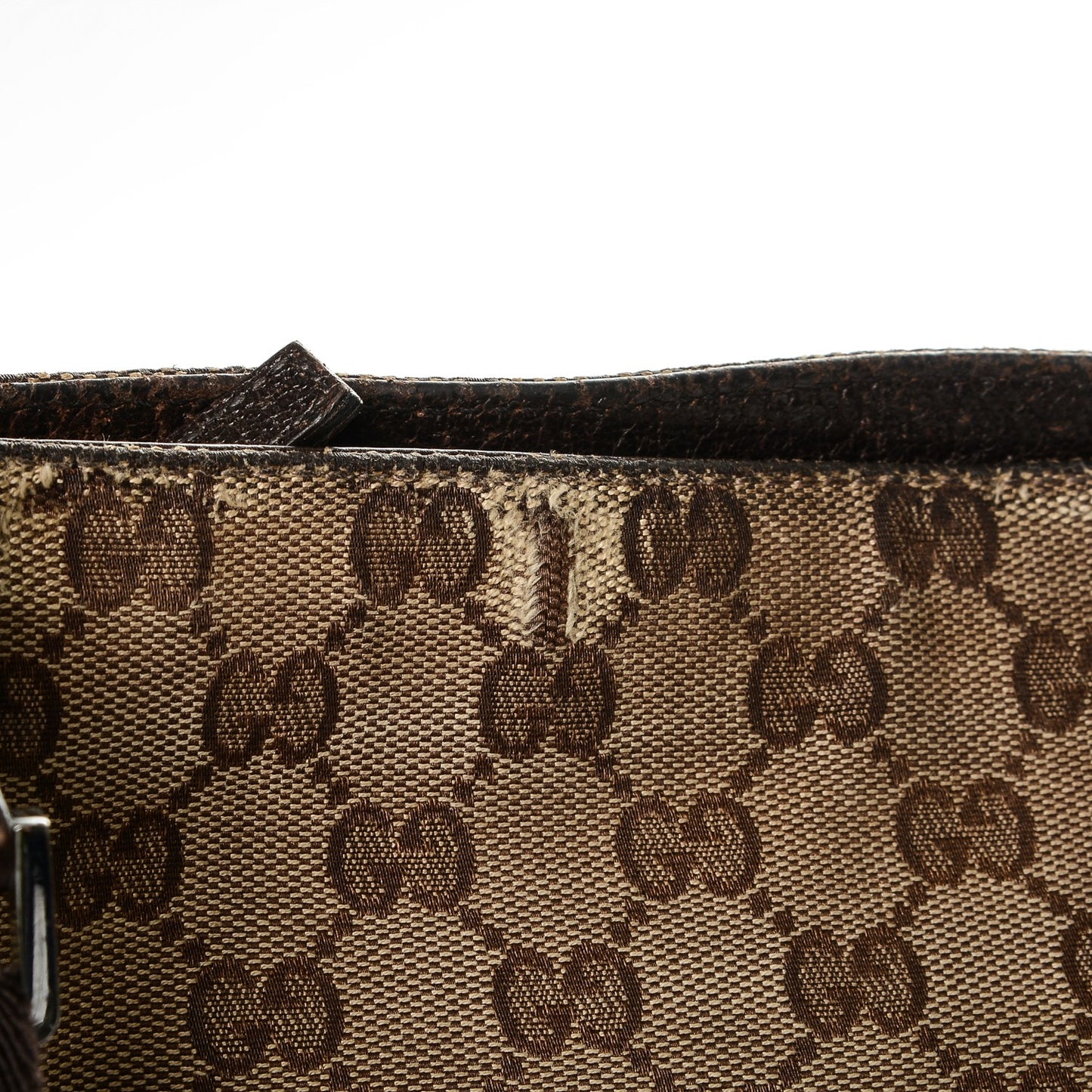 Monogram Large Flat Messenger Bag Dark Brown