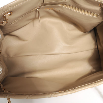 Chanel Calfskin Stitched Thin City Accordion Tote Beige 9 of 9