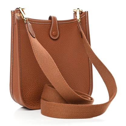 Hermes Taurillon Clemence Evelyne TPM Gold 2 of 4
