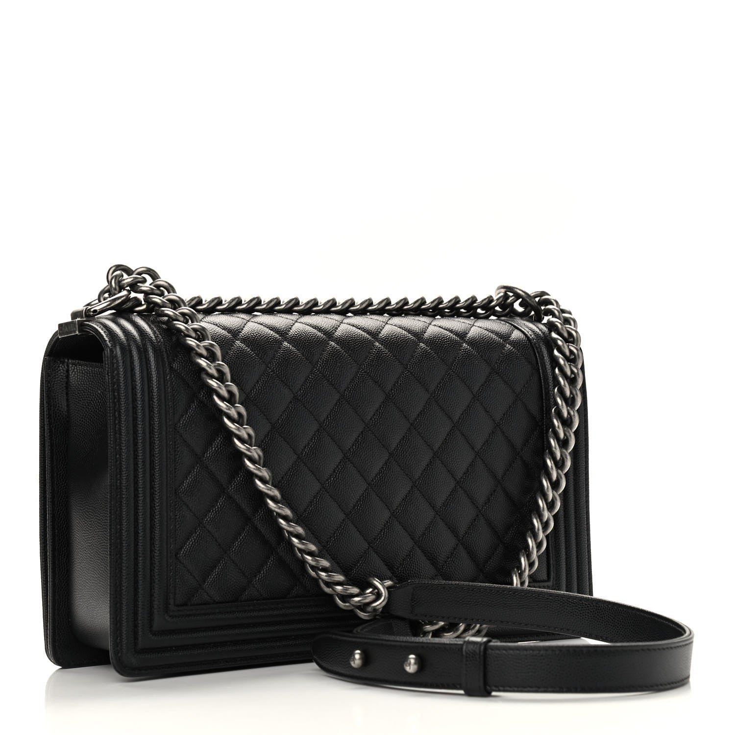 Chanel Caviar Quilted New Medium Boy Flap Black 3 of 9