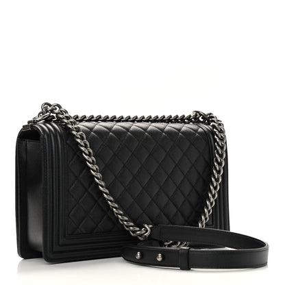 Chanel Caviar Quilted New Medium Boy Flap Black 3 of 9