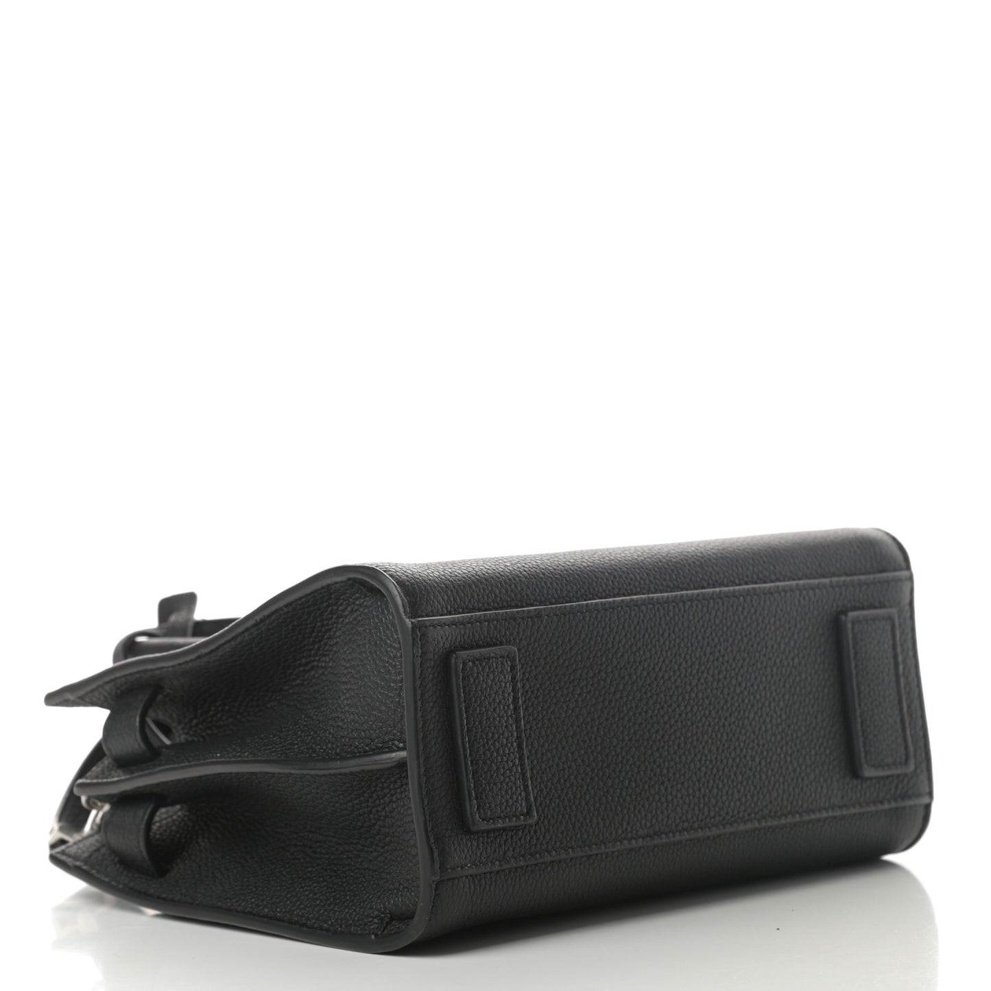 Grained Calfskin Nano Sac De Jour Souple Black