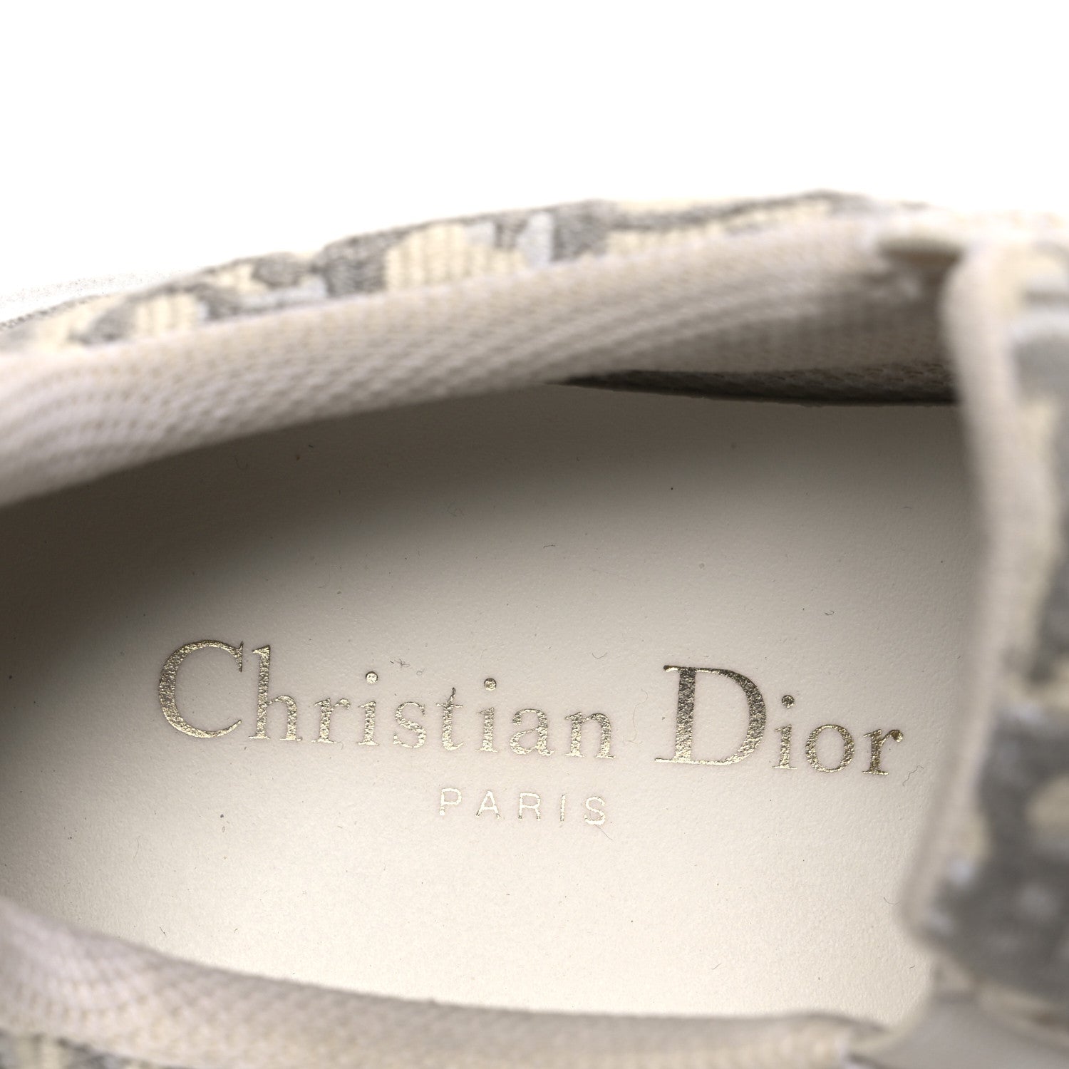 Christian Dior Canvas Oblique Embroidered Womens Solar Slip On Sneakers 37 Grey Stone 10 of 11