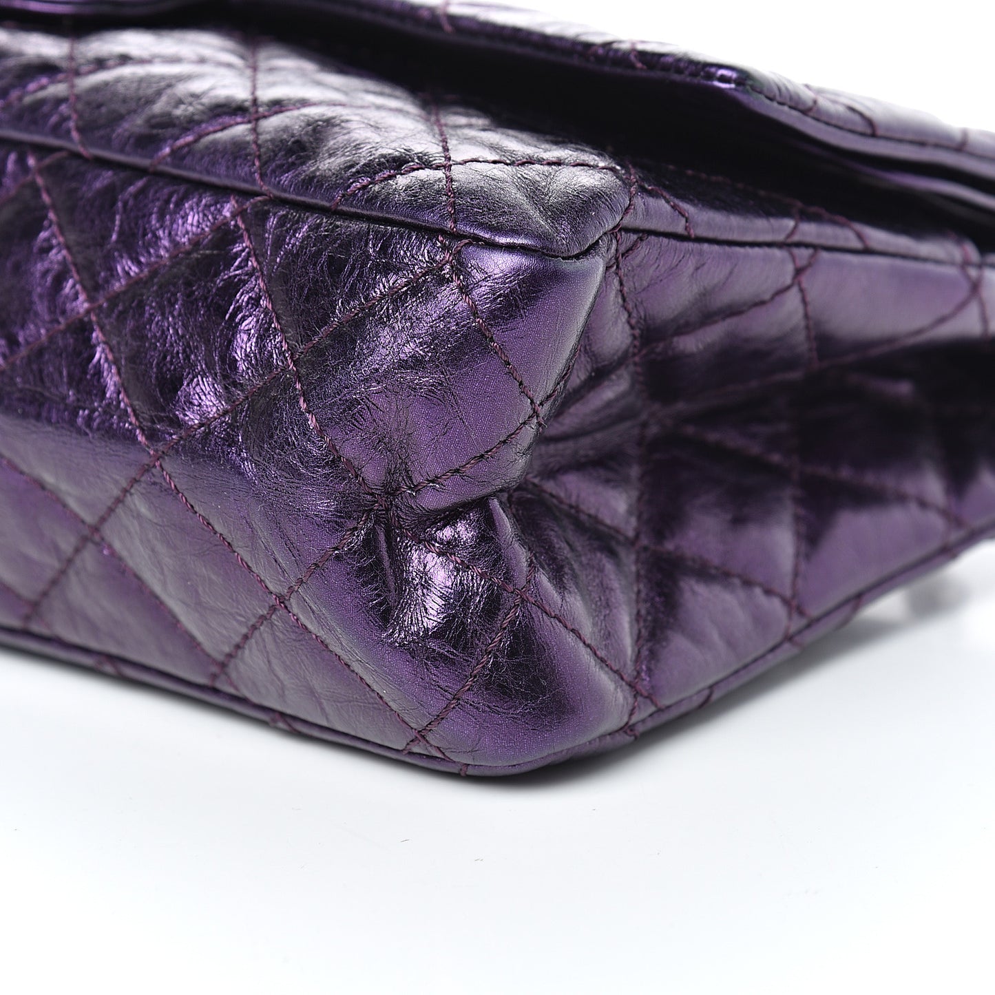 Metallic Calfskin Quilted 2.55 Reissue 226 Flap Violet