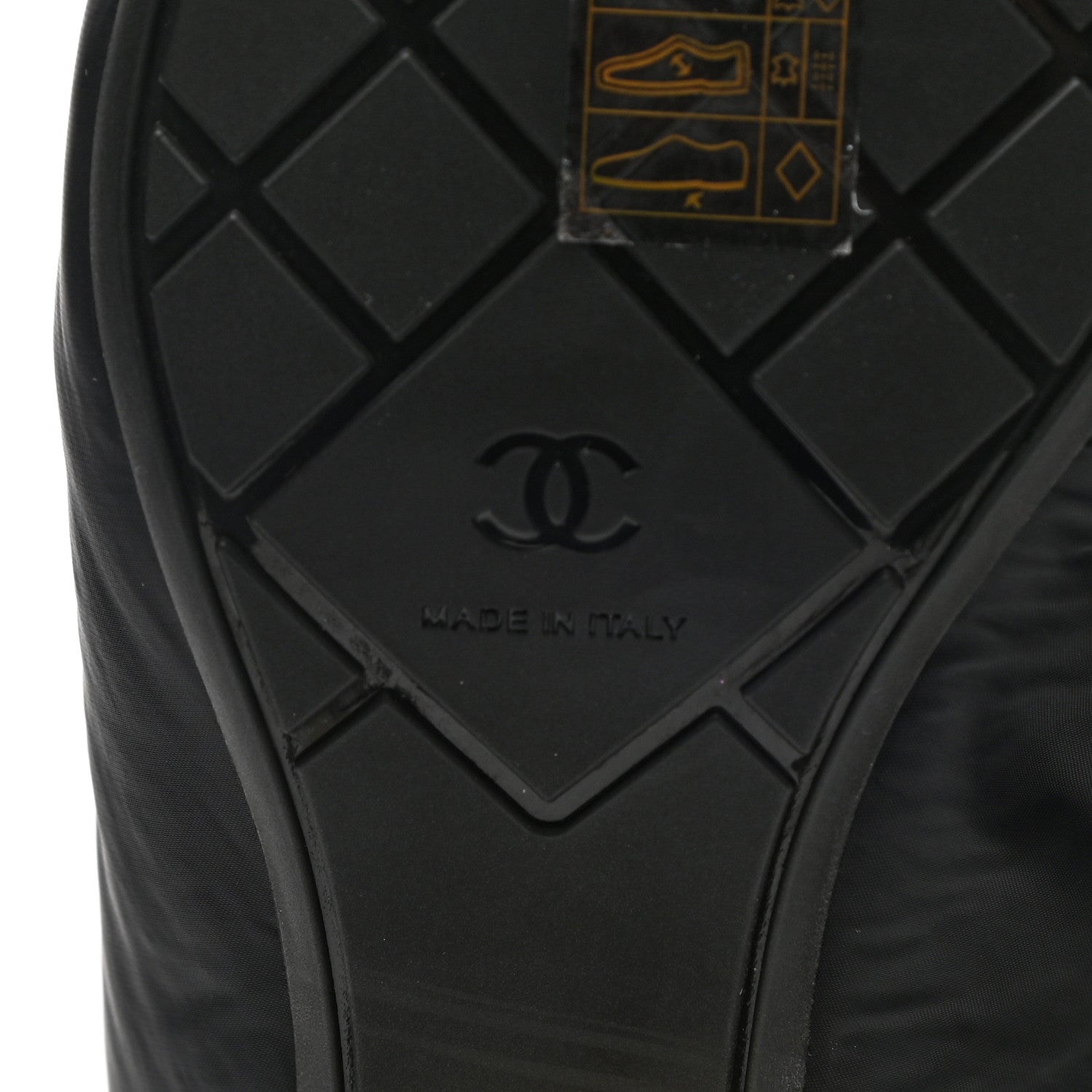 Chanel Mixed Fibers Lambskin Patent Calfskin Convertible High Boots 36.5 Black 6 of 16