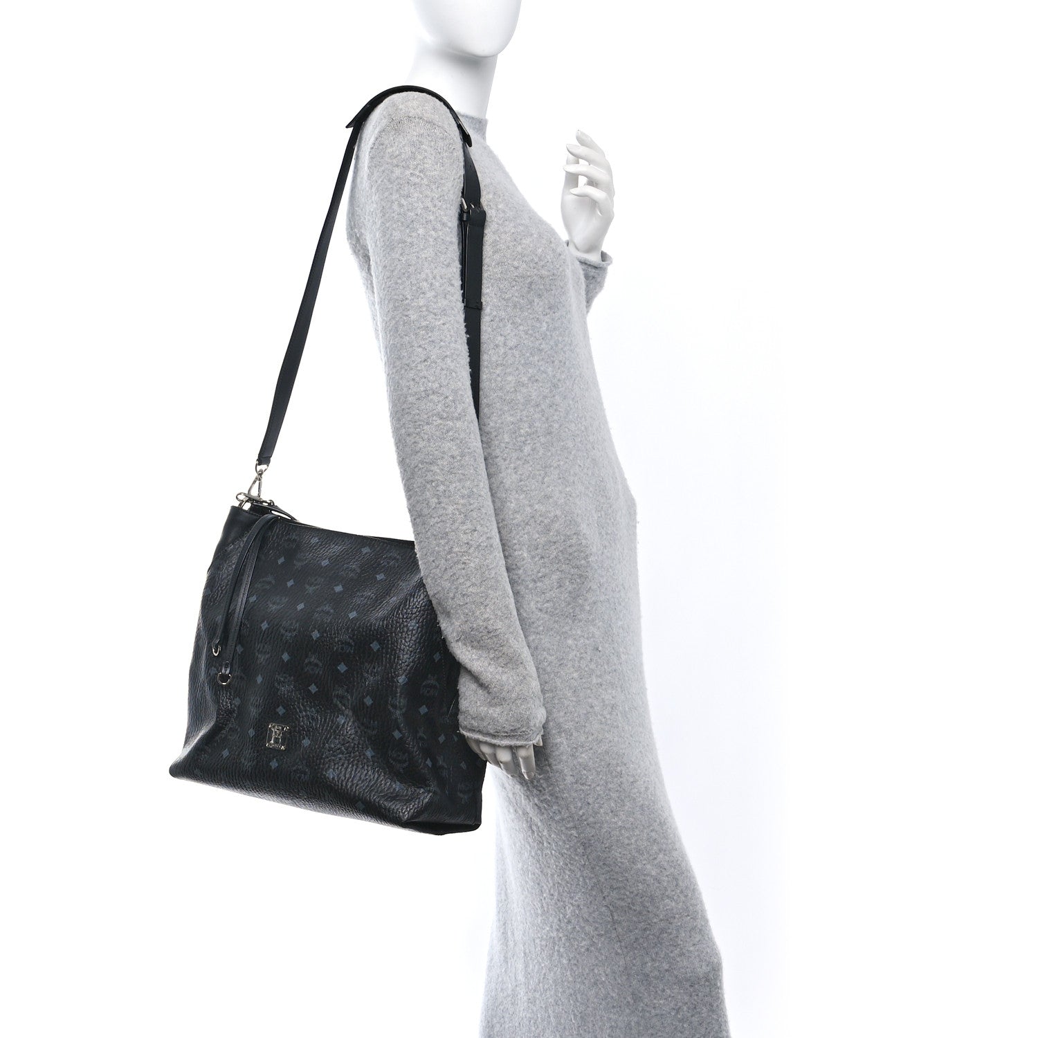 MCM Visetos Large Klara Hobo Black 2 of 10