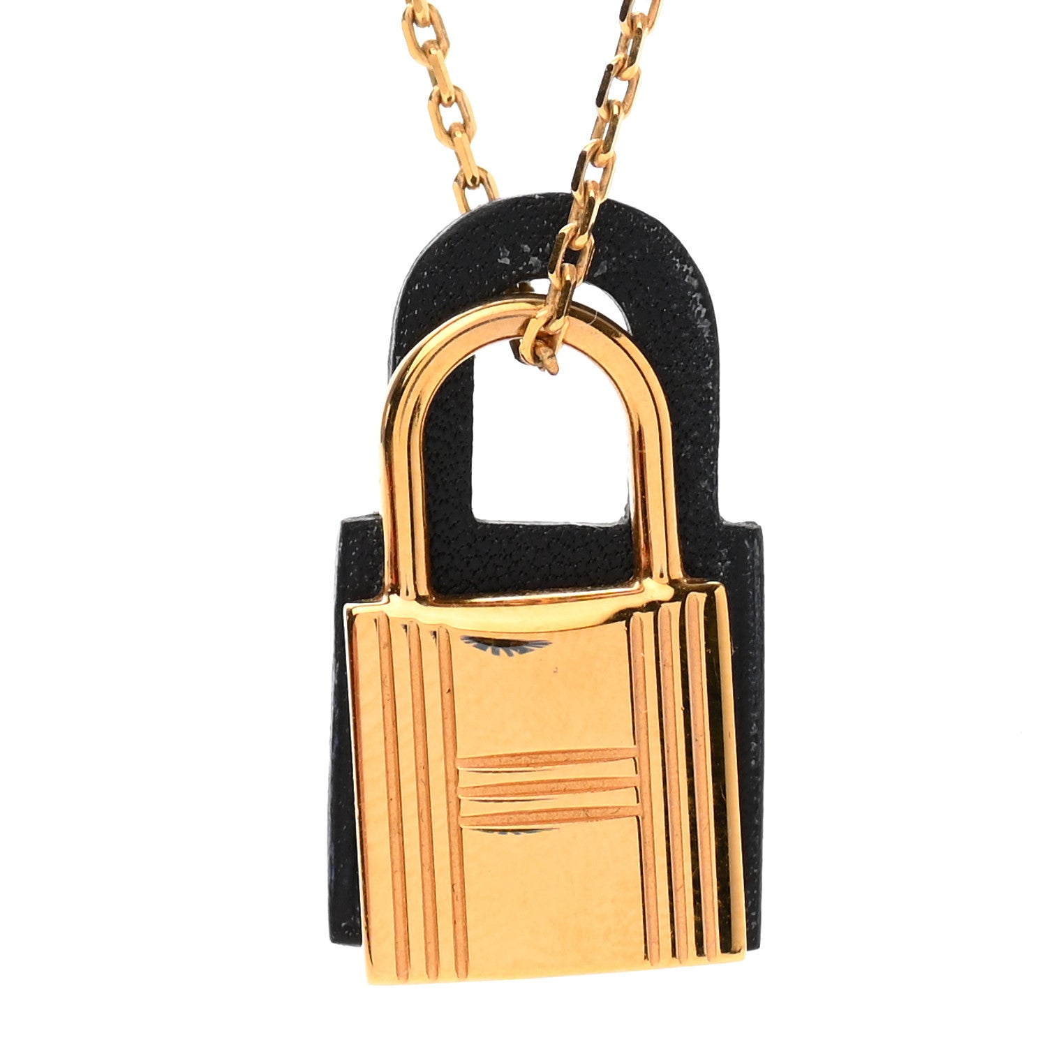 Hermes Swift O'Kelly Pendant Necklace Black 4 of 8